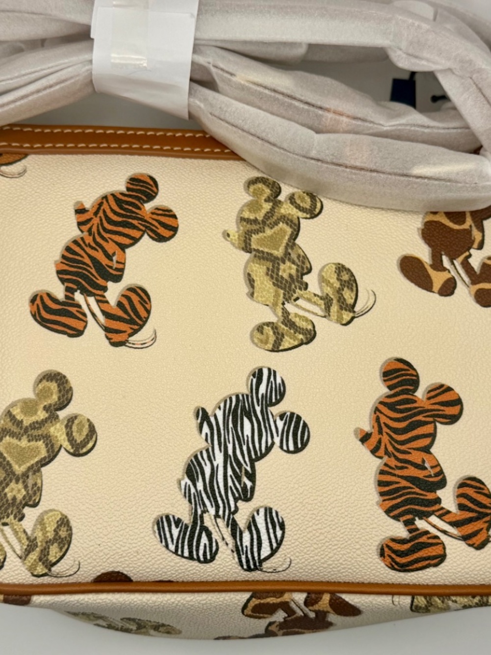 "NWT Dooney & Bourke Mickey Mouse Animal Print Crossbody Limited Release " - Picture 2 of 4